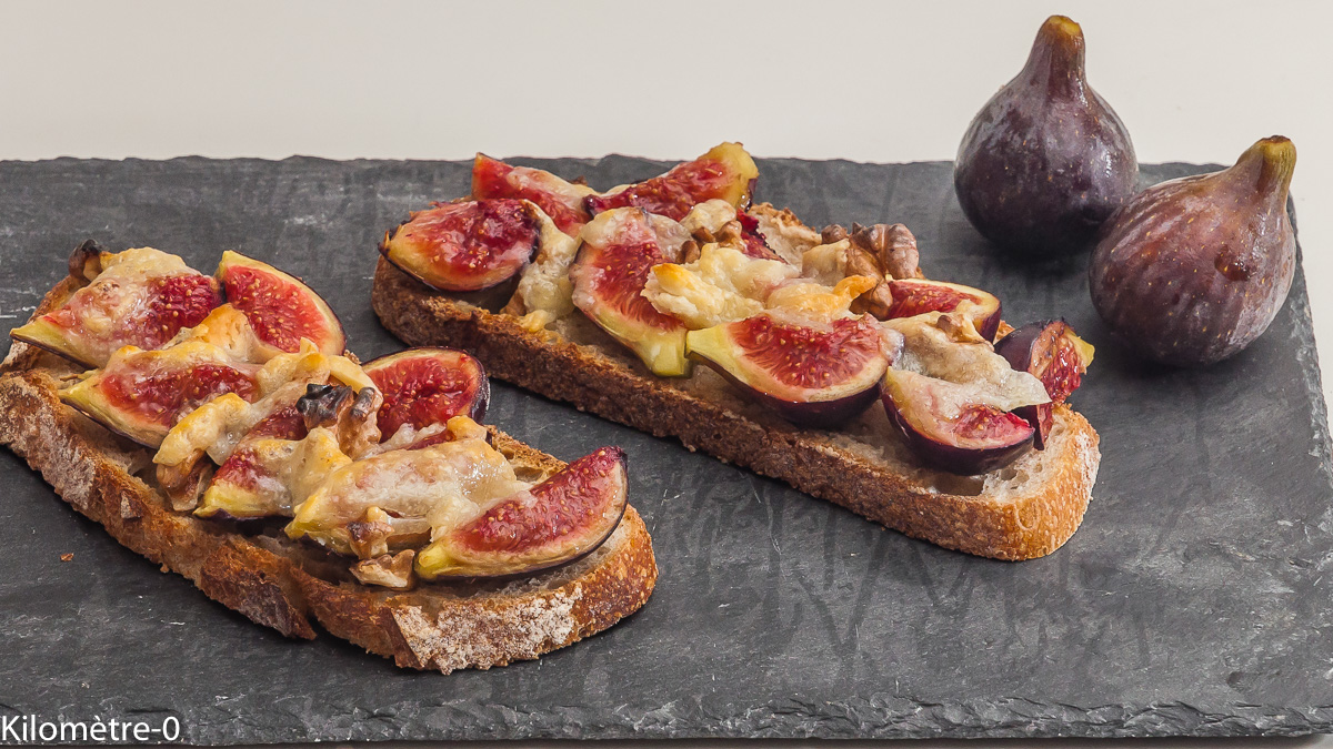 Photo de recette de figues facile, légère, rapide de Kilomètre-0, blog de cuisine réalisée à partir de produits locaux et issus de circuits courts