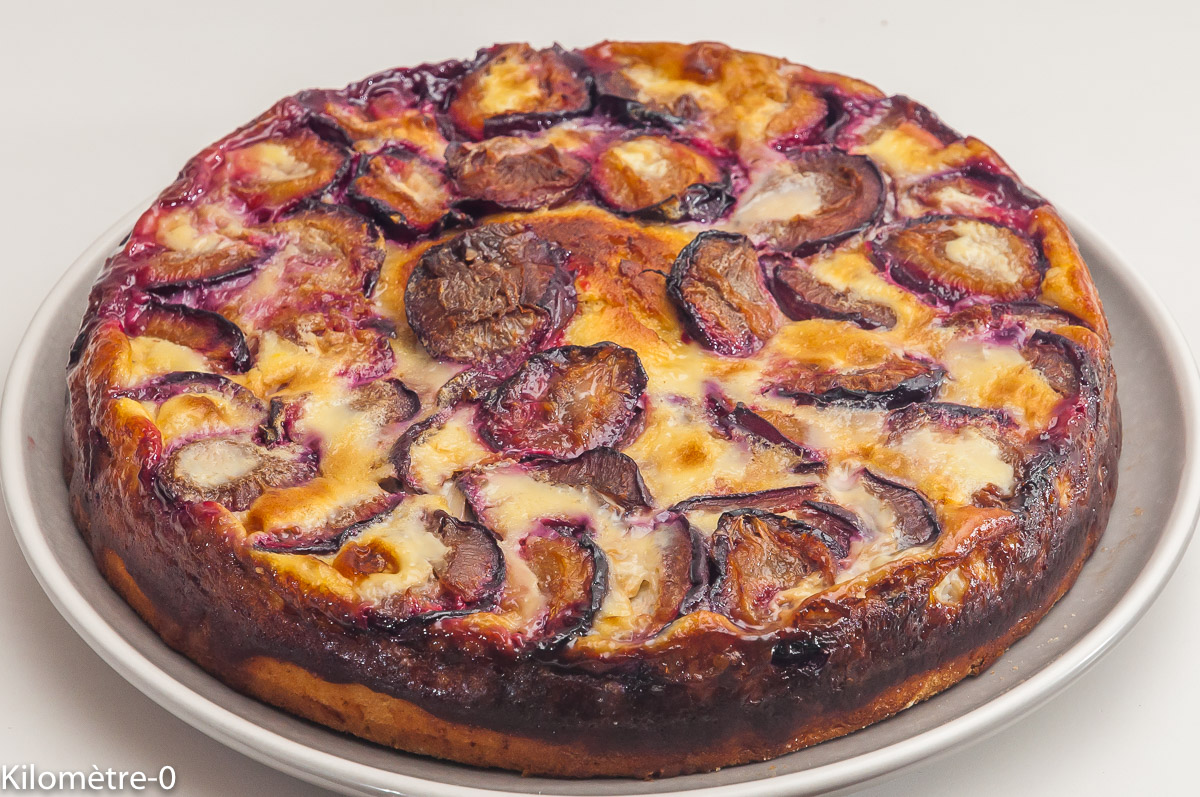 Photo de recette de gâteau, brioche, prunes de Kilomètre-0, blog de cuisine réalisée à partir de produits locaux et issus de circuits courts