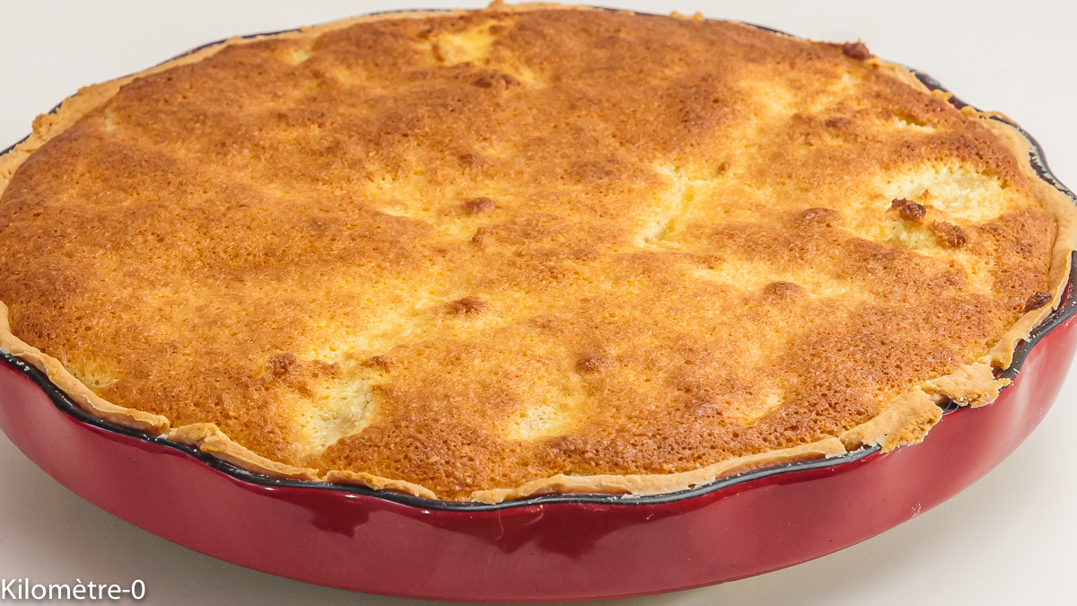 Photo de recette de tarte aux poires, noix de coco facile de Kilomètre-0, blog de cuisine réalisée à partir de produits locaux et issus de circuits courts