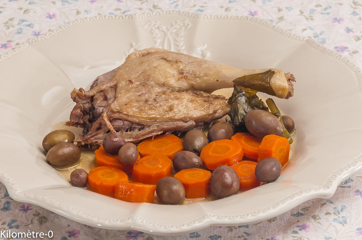 Photo de recette de canard, olives, facile, de Kilomètre-0, blog de cuisine réalisée à partir de produits locaux et issus de circuits courts
