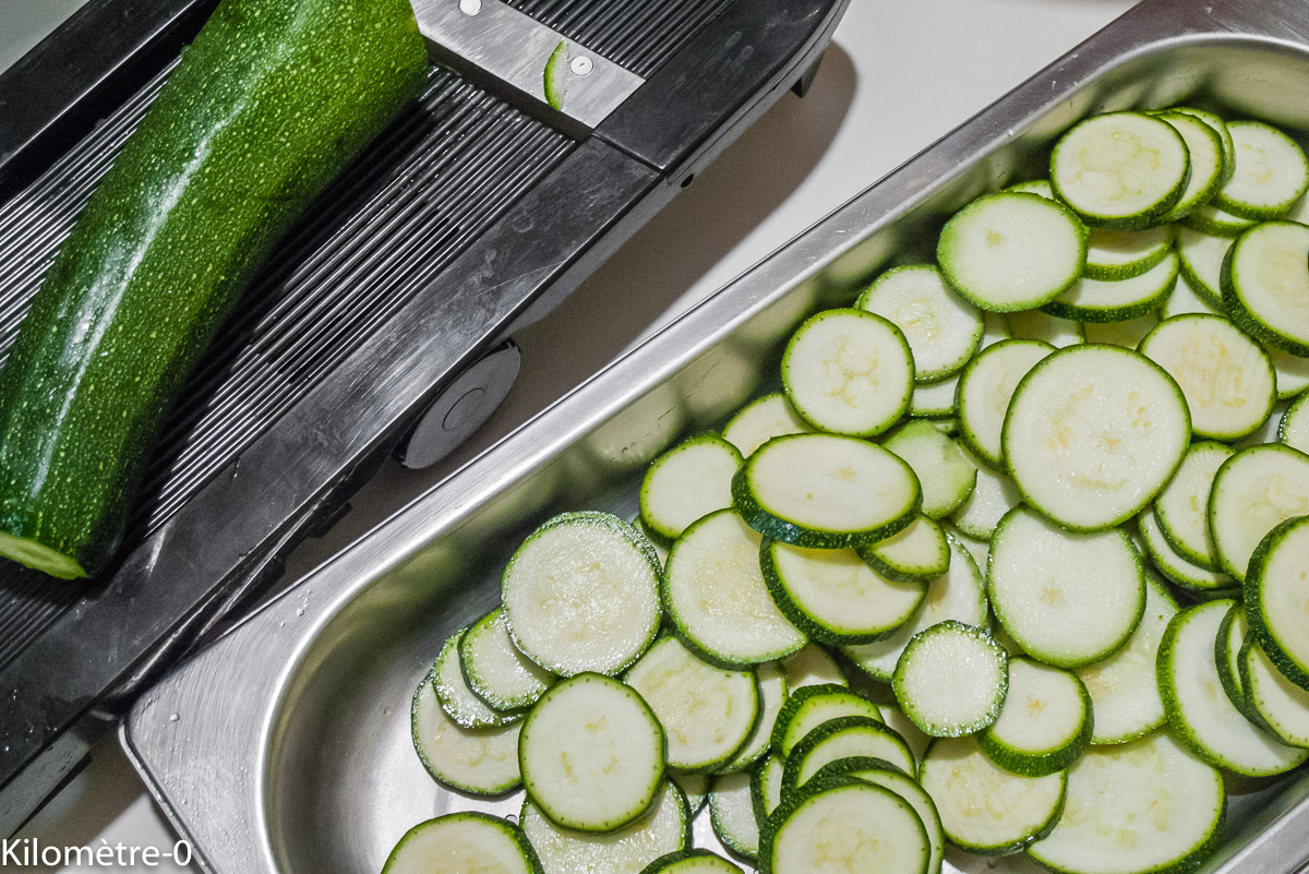 Photo de recette de courgettes de Kilomètre-0, blog de cuisine réalisée à partir de produits locaux et issus de circuits courts