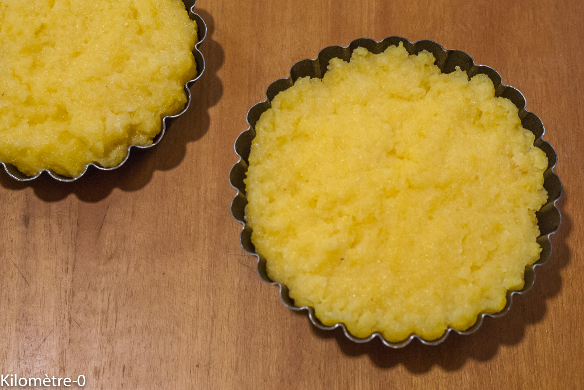Photo de recette de polenta, bio, moulée de Kilomètre-0, blog de cuisine réalisée à partir de produits locaux et issus de circuits courts
