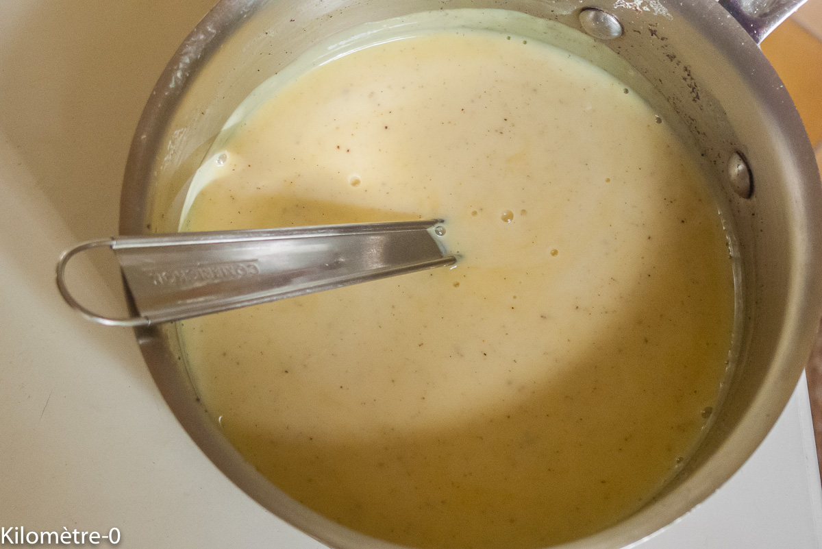 Photo de recette de crème bavaroise de Kilomètre-0, blog de cuisine réalisée à partir de produits locaux et issus de circuits courts