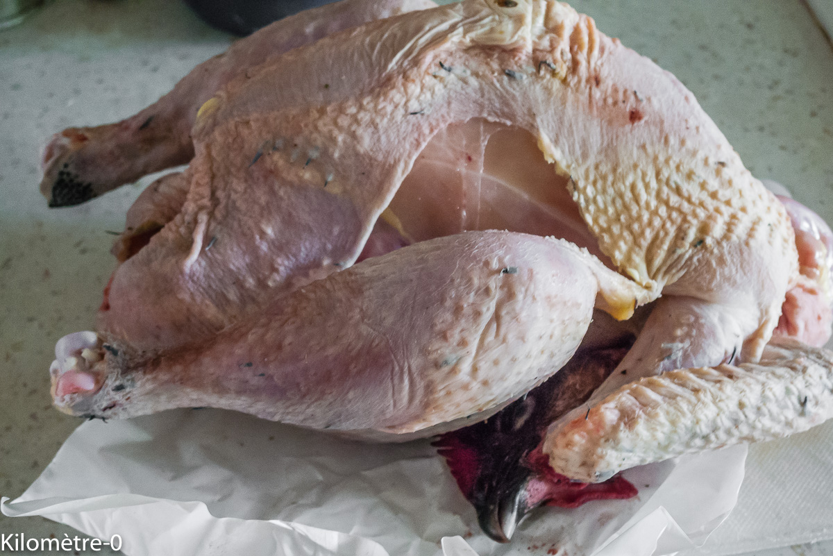 Photo de recette de poulet bio fermier de Kilomètre-0, blog de cuisine réalisée à partir de produits locaux et issus de circuits courts
