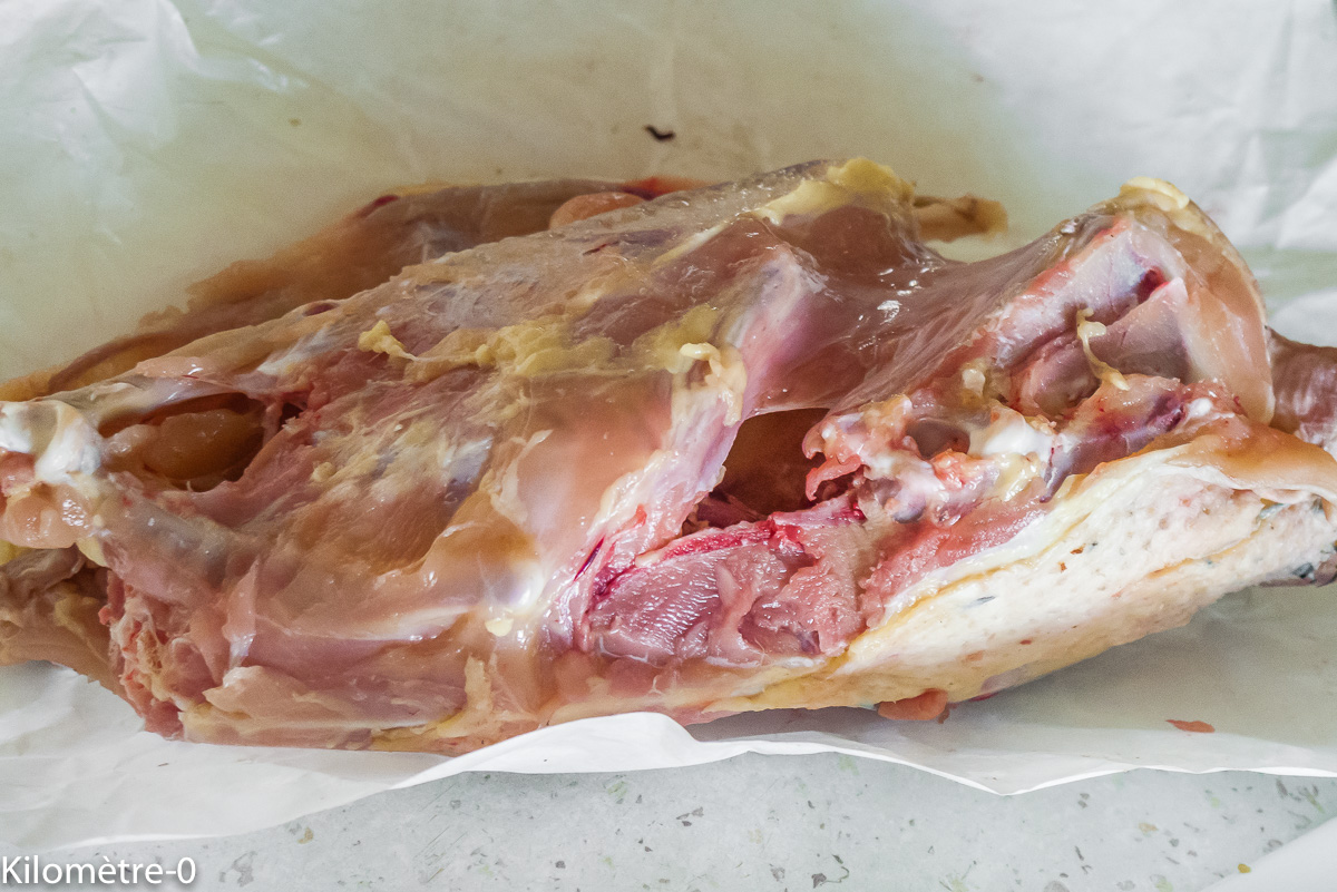Photo de recette de carcasse de poulet bio de Kilomètre-0, blog de cuisine réalisée à partir de produits locaux et issus de circuits courts