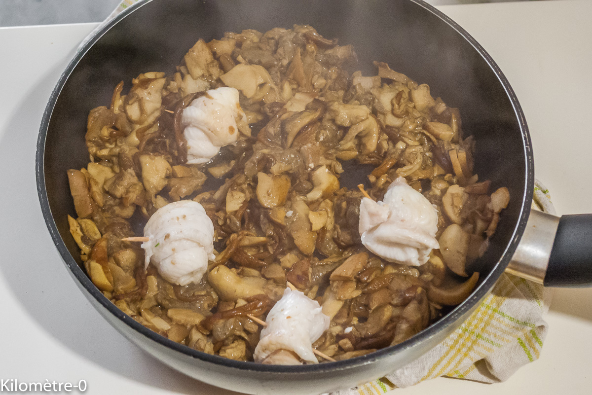 Photo de recette de soles aux cèpes de Kilomètre-0, blog de cuisine réalisée à partir de produits locaux et issus de circuits courts