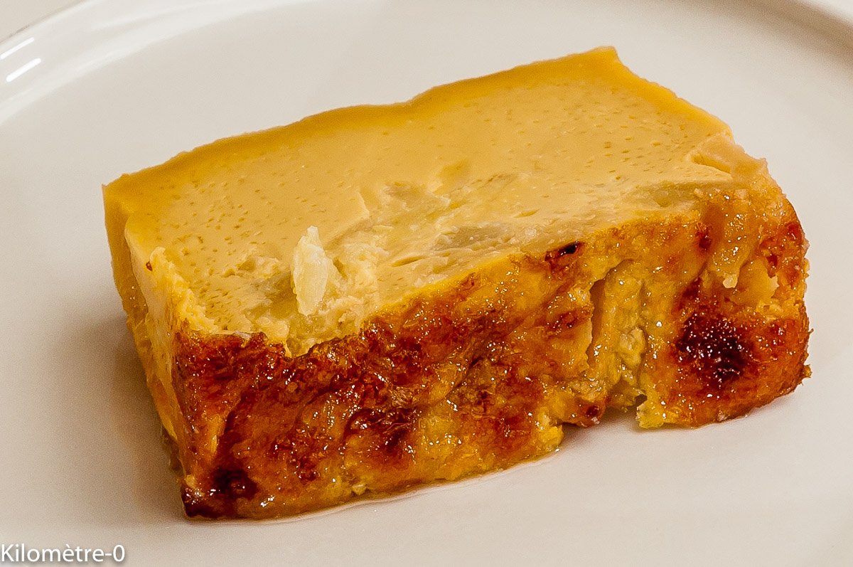 Photo de recette de flan aux pommes de Kilomètre-0, blog de cuisine réalisée à partir de produits locaux et issus de circuits courts