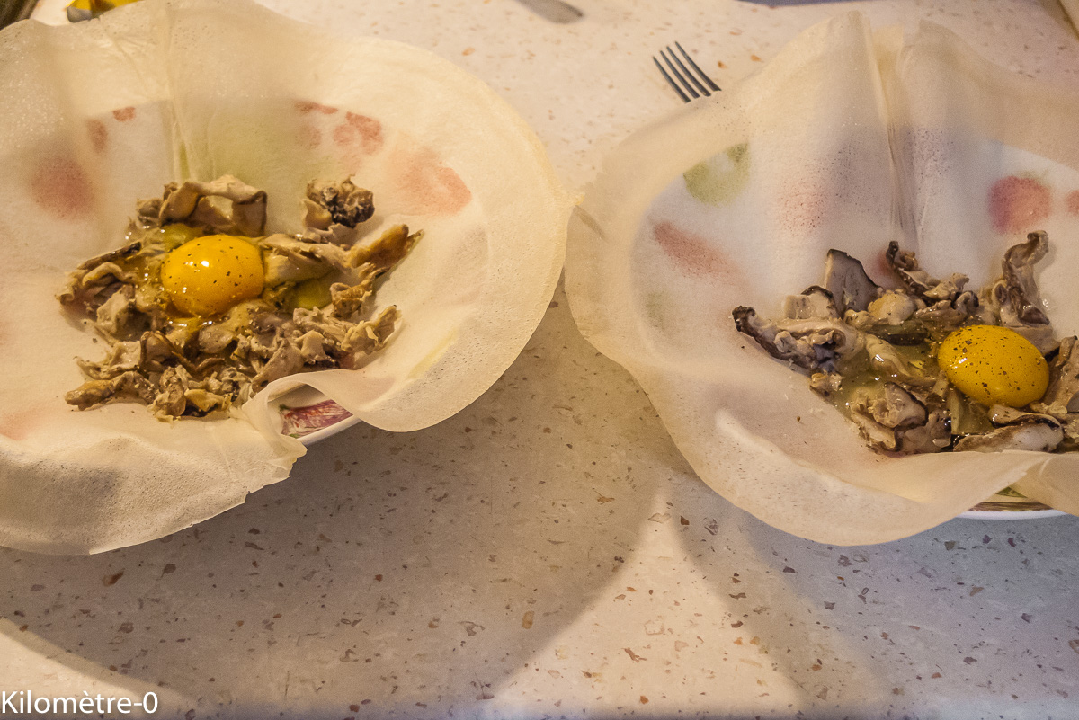 Photo de recette de brik à l'oeuf de Kilomètre-0, blog de cuisine réalisée à partir de produits locaux et issus de circuits courts
