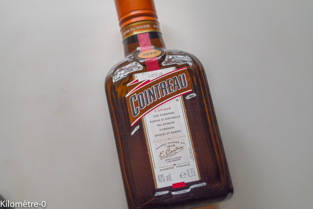 Photo de recette de cointreau de Kilomètre-0, blog de cuisine réalisée à partir de produits locaux et issus de circuits courts