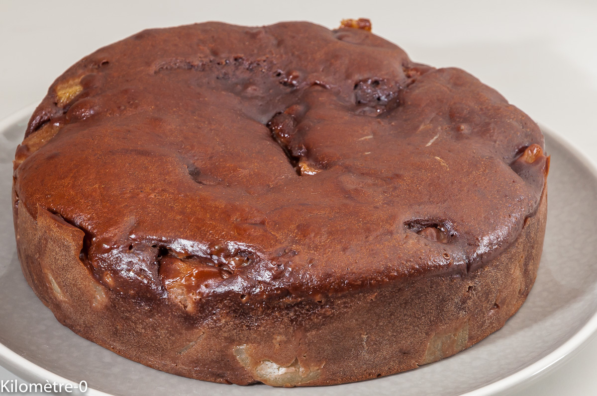 Photo de recette de fondant aux poires de Kilomètre-0, blog de cuisine réalisée à partir de produits locaux et issus de circuits courts