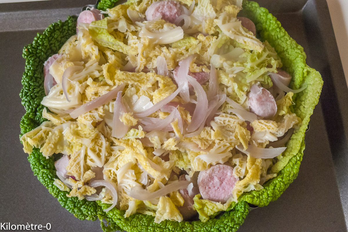 Saucisses Au Chou Cocotte Minute Saucisses Cocotte Chou Oignon Tranches Fines Terre Morceaux 21 Photo de recette de saucisse au chou revisité de Kilomètre-0, blog de