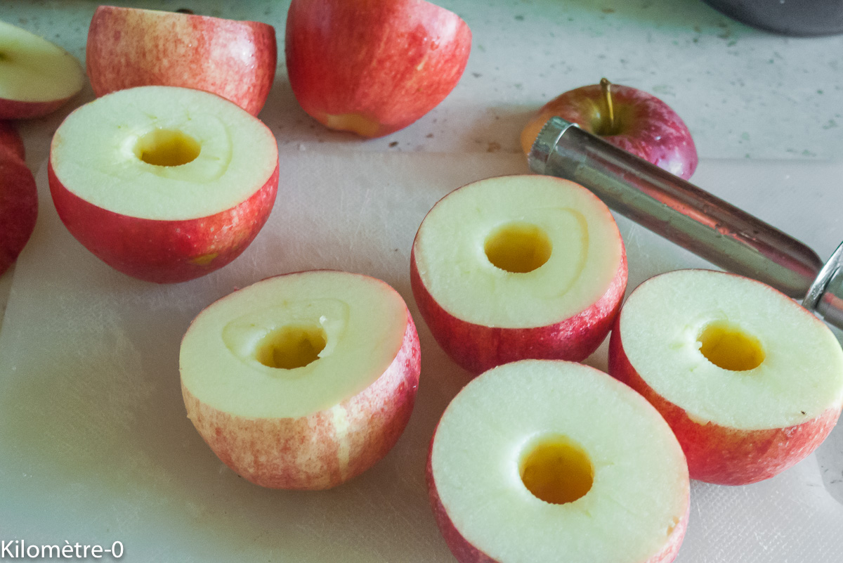 Photo de recette de pommes bio de Kilomètre-0, blog de cuisine réalisée à partir de produits locaux et issus de circuits courts