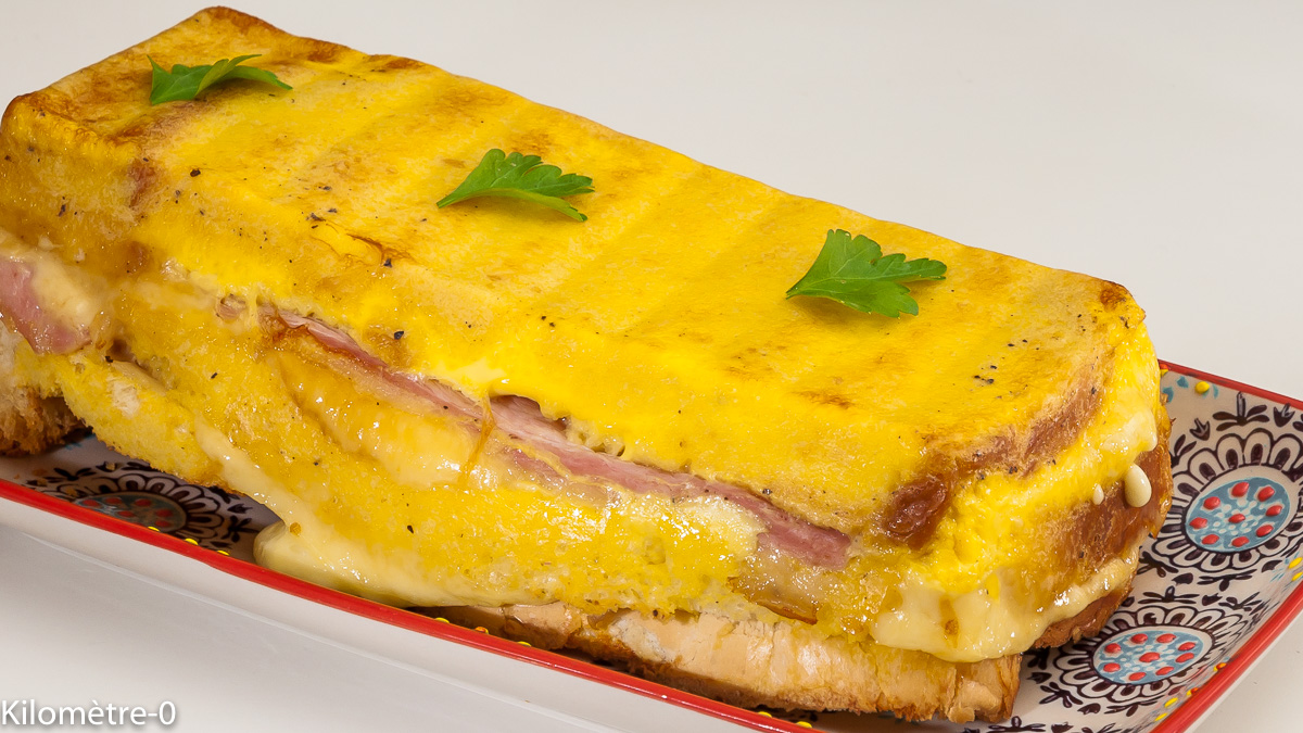 Photo de recette de cake croque monsieur, croque cake, jambon, fromage de Kilomètre-0, blog de cuisine réalisée à partir de produits locaux et issus de circuits courts