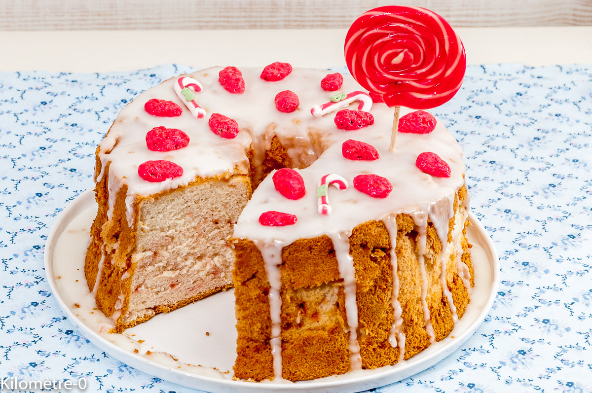 Photo de recette d'angel cake de Kilomètre-0, blog de cuisine réalisée à partir de produits locaux et issus de circuits courts