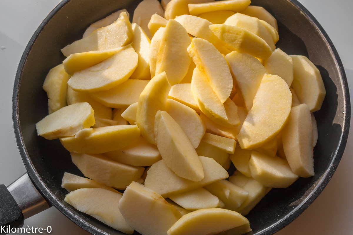 Photo de recette de pommes bio de Kilomètre-0, blog de cuisine réalisée à partir de produits locaux et issus de circuits courts