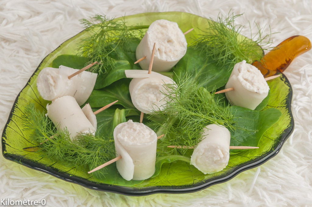 Photo de recette d'apéro, radis, radis noir, mousse, poisson, merlu, Noël, blanc, facile, rapide, pas cher,  mousse, de Kilomètre-0, blog de cuisine réalisée à partir de produits locaux et issus de circuits courts