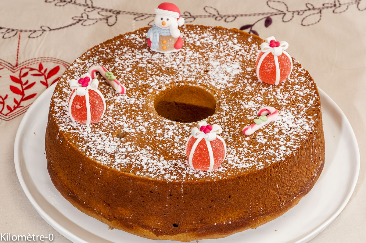 Photo de recette de gâteau du matin Noël de Kilomètre-0, blog de cuisine réalisée à partir de produits locaux et issus de circuits courts