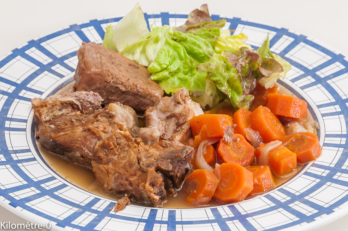Photo de recette de porc, carotte, cidre, de Kilomètre-0, blog de cuisine réalisée à partir de produits locaux et issus de circuits courts