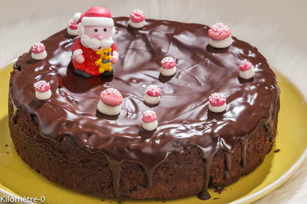 Photo de recette de gâteau, chocolat, marrons, Noël, facile, rapide de Kilomètre-0, blog de cuisine réalisée à partir de produits locaux et issus de circuits courts