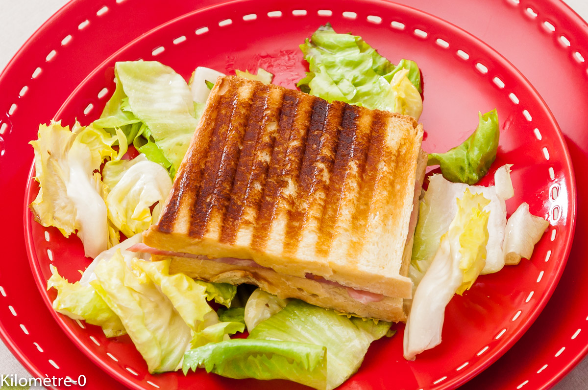 Photo de recette de croque monsieur, jambon, fromage, purée de patate douce deKilomètre-0, blog de cuisine réalisée à partir de produits locaux et issus de circuits courts