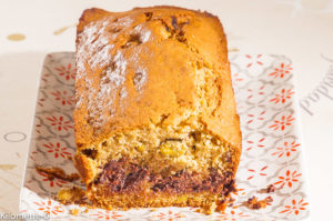 Photo de recette de cake, chocolat, pistaches, facile,  de  Kilomètre-0, blog de cuisine réalisée à partir de produits locaux et issus de circuits courts