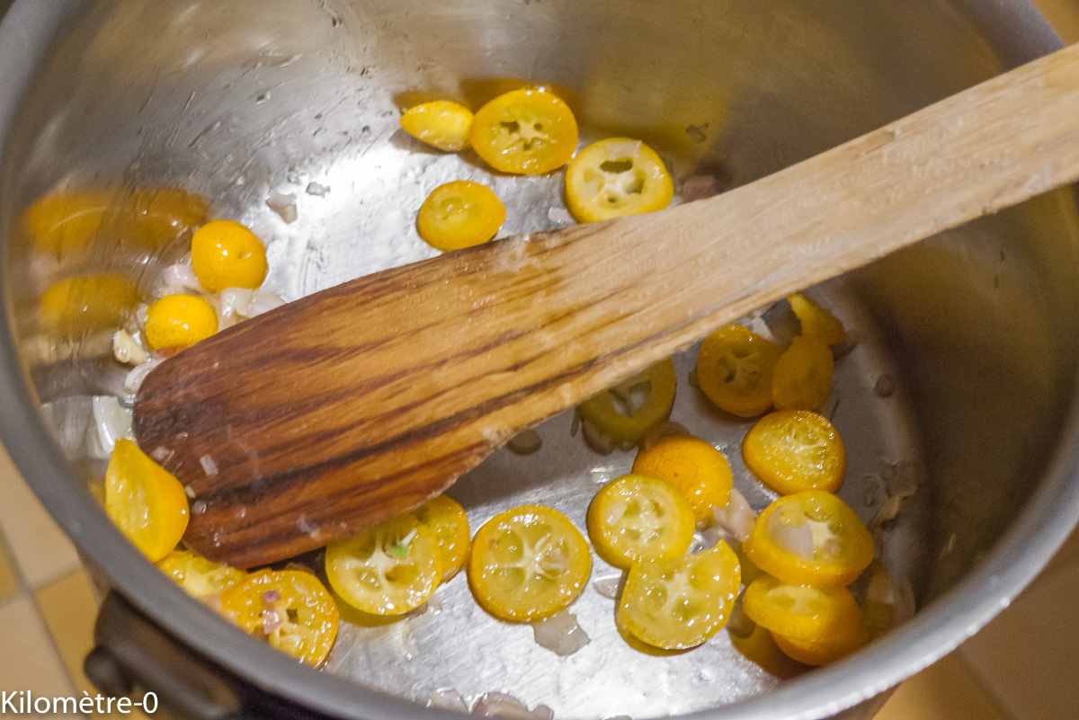 Photo de recette de kumquats de Kilomètre-0, blog de cuisine réalisée à partir de produits locaux et issus de circuits courts