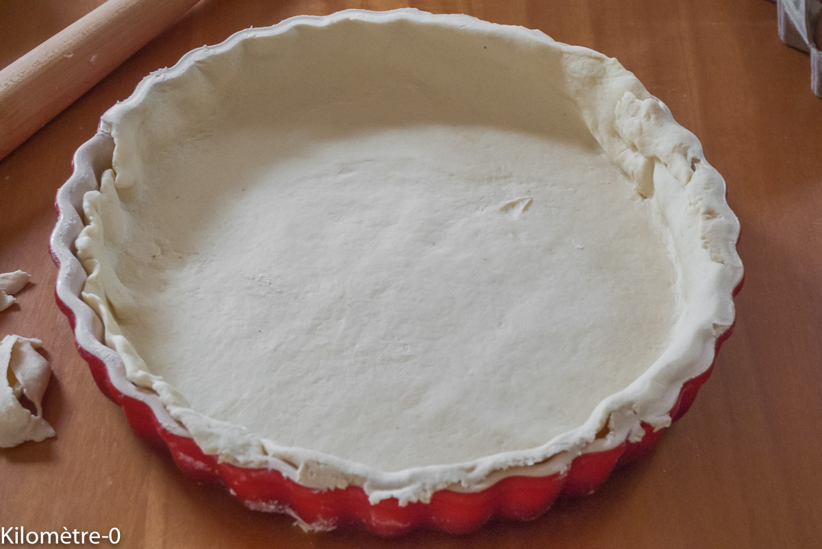 Photo de recette de pâte brisée légère, bio de Kilomètre-0, blog de cuisine réalisée à partir de produits locaux et issus de circuits courts