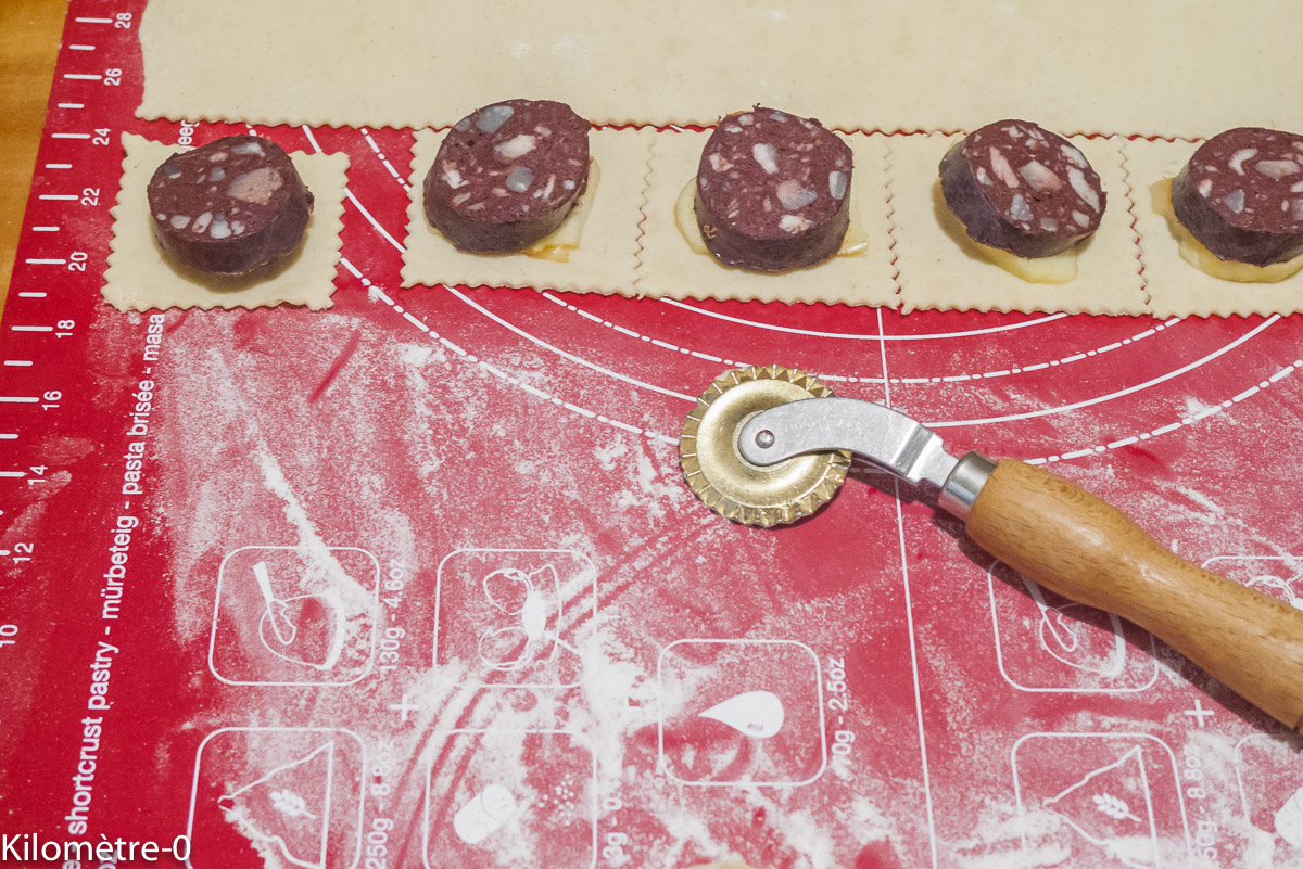 Photo de recette de boudin aux pommes de Kilomètre-0, blog de cuisine réalisée à partir de produits locaux et issus de circuits courts