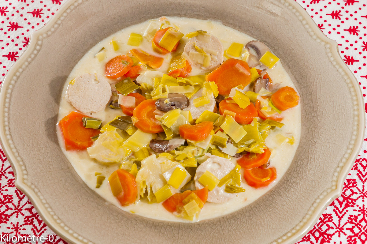 Photo de recette de blanquette, facile, légère de Kilomètre-0, blog de cuisine réalisée à partir de produits locaux et issus de circuits courts
