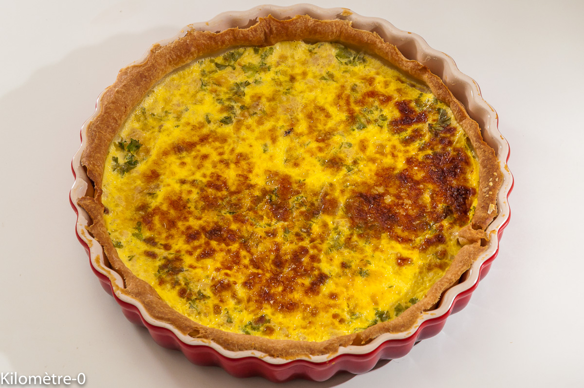 Photo de recette de quiche au thon de Kilomètre-0, blog de cuisine réalisée à partir de produits locaux et issus de circuits courts