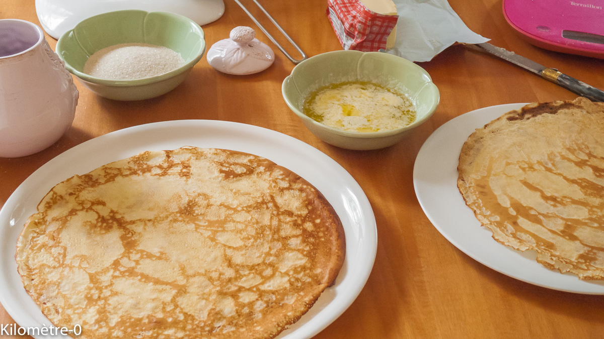 Photo de recette de crêpes de Kilomètre-0, blog de cuisine réalisée à partir de produits locaux et issus de circuits courts