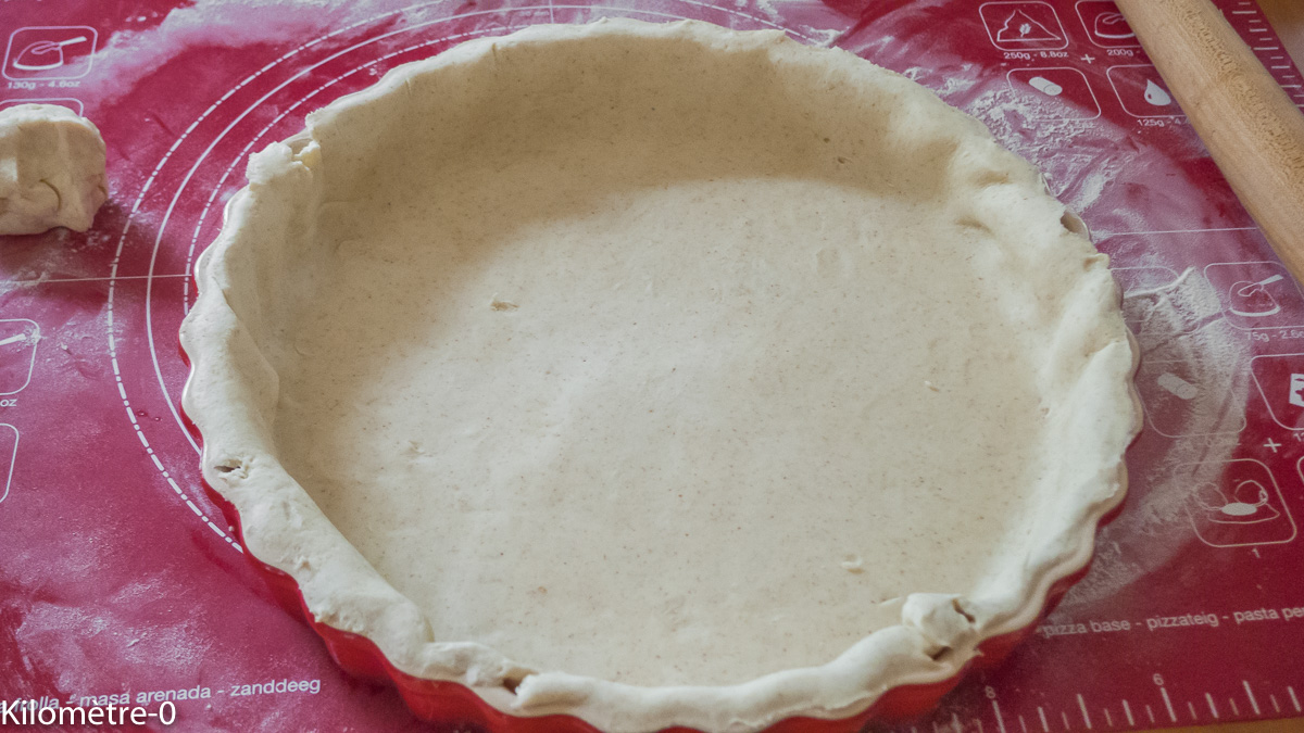 Photo de recette de pâte brisée croustillante, Kilomètre-0, blog de cuisine réalisée à partir de produits locaux et issus de circuits courts