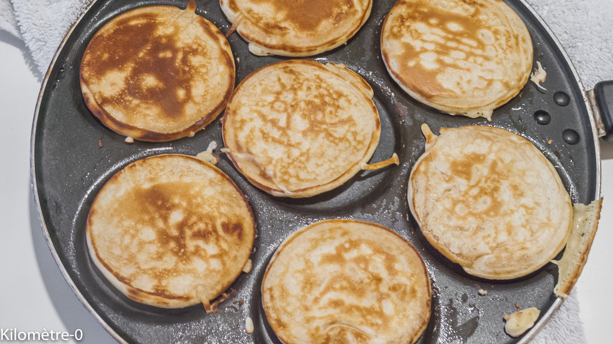 Photo de recette de blinis très facile de Kilomètre-0, blog de cuisine réalisée à partir de produits locaux et issus de circuits courts