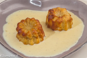 Photo de recette de cannelés, facile, crème anglaise, de Kilomètre-0, blog de cuisine réalisée à partir de produits locaux et issus de circuits courts