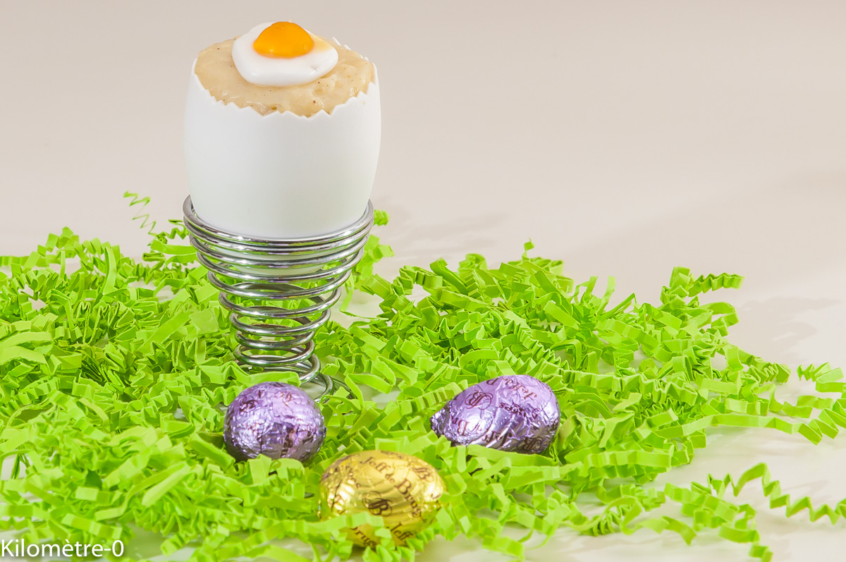 Photo de recette d'oeuf de Pâques, enfant, dessert, gâteau, original, facile de Kilomètre-0, blog de cuisine réalisée à partir de produits locaux et issus de circuits courts