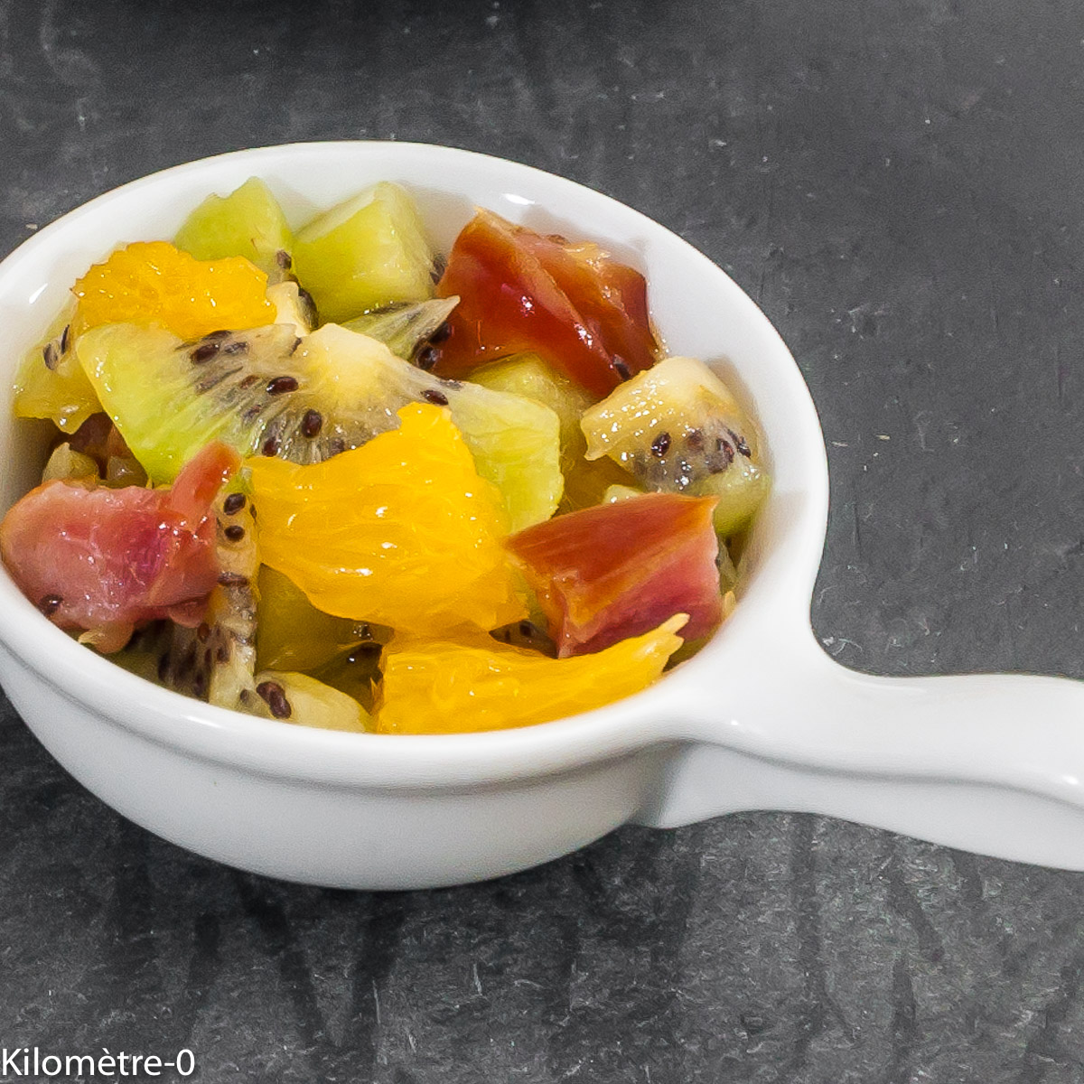 Photo de recette d'idées apéro, fruits, kiwi, orange, facile, rapide, léger Kilomètre-0, blog de cuisine réalisée à partir de produits locaux et issus de circuits courts