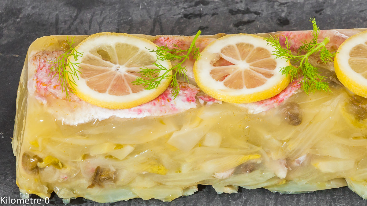 Photo de recette de terine facile, poisson, rouget, fenouil, légumes, câpres de Kilomètre-0, blog de cuisine réalisée à partir de produits locaux et issus de circuits courts