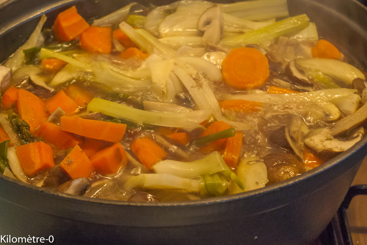 Photo de recette de mijoté, veau , estouffade de Kilomètre-0, blog de cuisine réalisée à partir de produits locaux et issus de circuits courts
