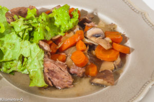 Photo de recette d'estouffade de veau, facile, légumes, carottes, fenouil, champignons de  Kilomètre-0, blog de cuisine réalisée à partir de produits locaux et issus de circuits courts