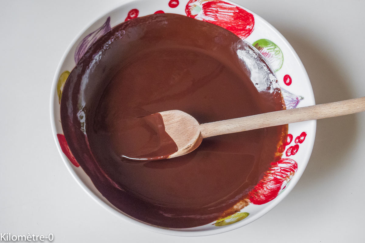 Photo de recette de chocolat fondu de Kilomètre-0, blog de cuisine réalisée à partir de produits locaux et issus de circuits courts