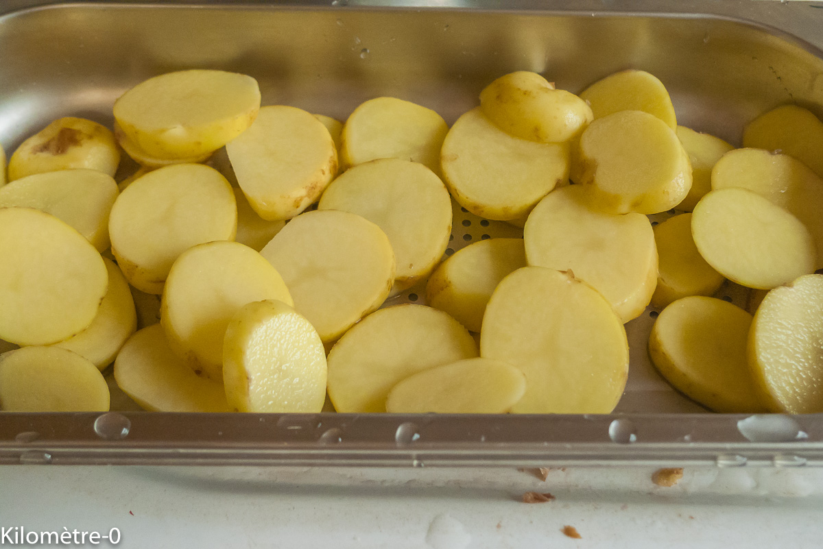 Photo de recette de pommes de terre, four vapeur de Kilomètre-0, blog de cuisine réalisée à partir de produits locaux et issus de circuits courts