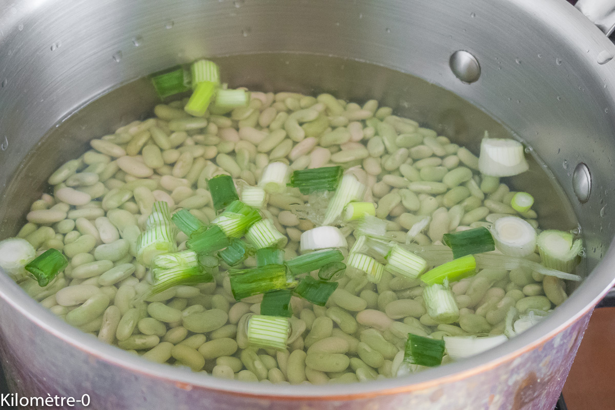 Photo de recette de flageolets de Kilomètre-0, blog de cuisine réalisée à partir de produits locaux et issus de circuits courts
