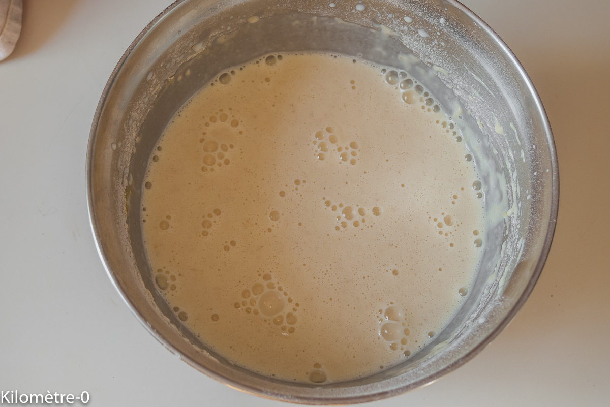 Photo de recette de pâte à crêpes salée de Kilomètre-0, blog de cuisine réalisée à partir de produits locaux et issus de circuits courts