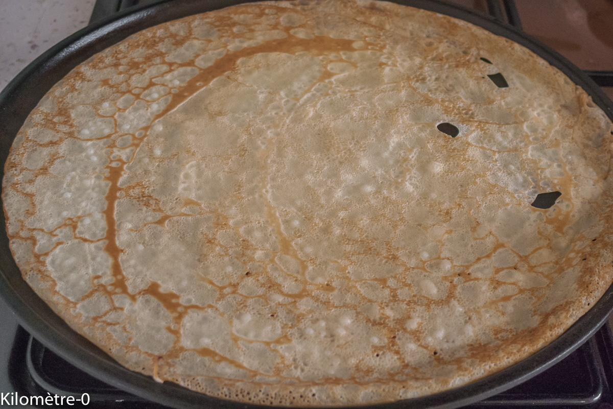 Photo de recette de crêpes salées de Kilomètre-0, blog de cuisine réalisée à partir de produits locaux et issus de circuits courts