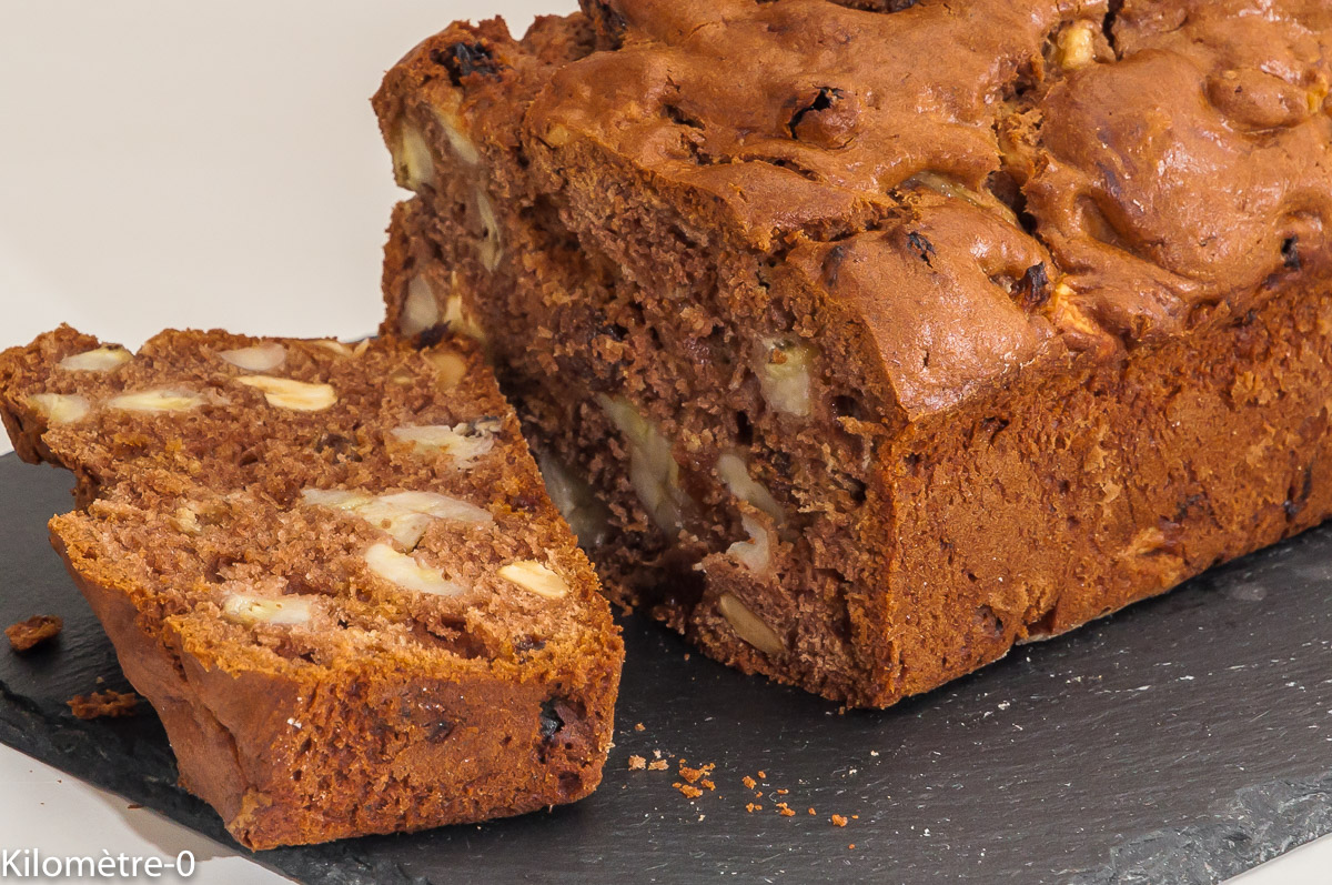 Cake Bananes Chocolat Et Fruits Secs Kilometre 0