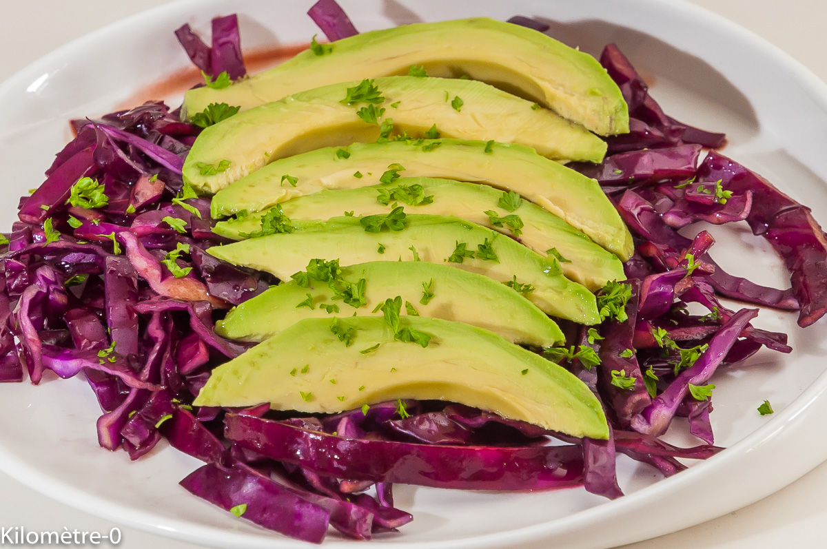 Salade De Chou Rouge A L Avocat Kilometre 0