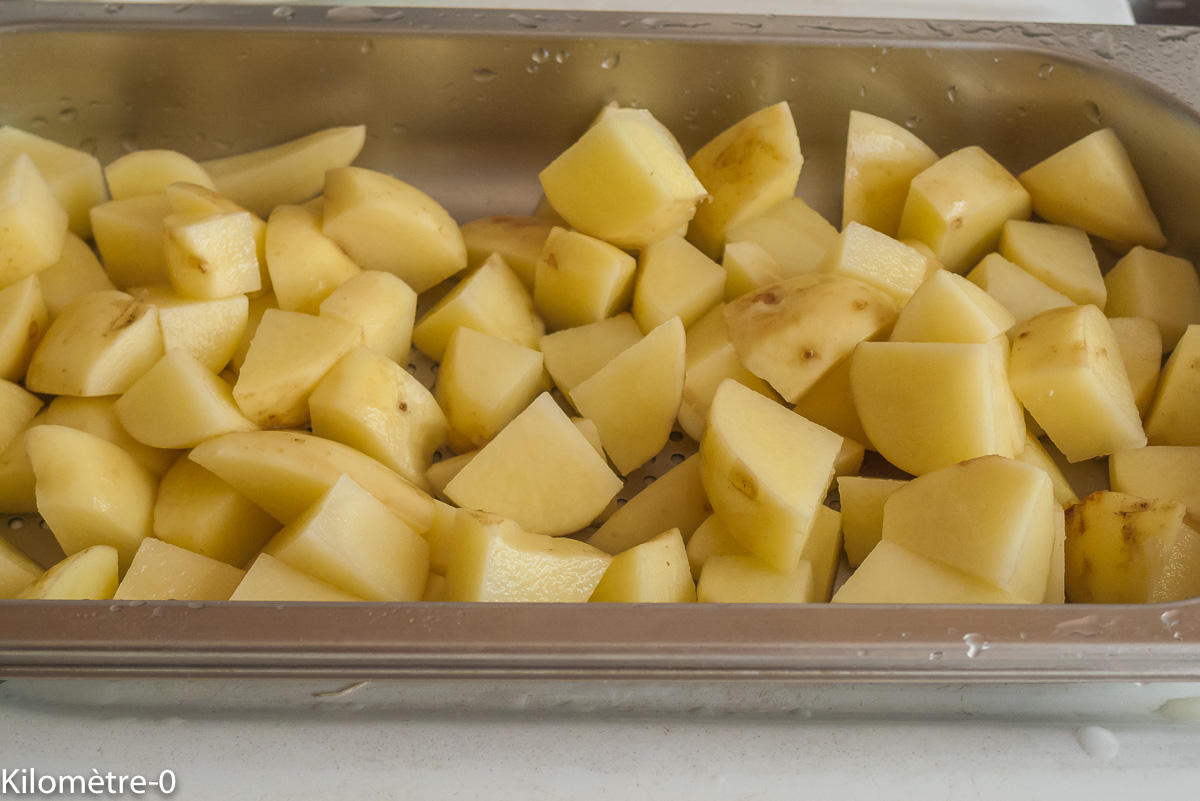 Photo de recette de pommes de terre, four vapeur de Kilomètre-0, blog de cuisine réalisée à partir de produits locaux et issus de circuits courts