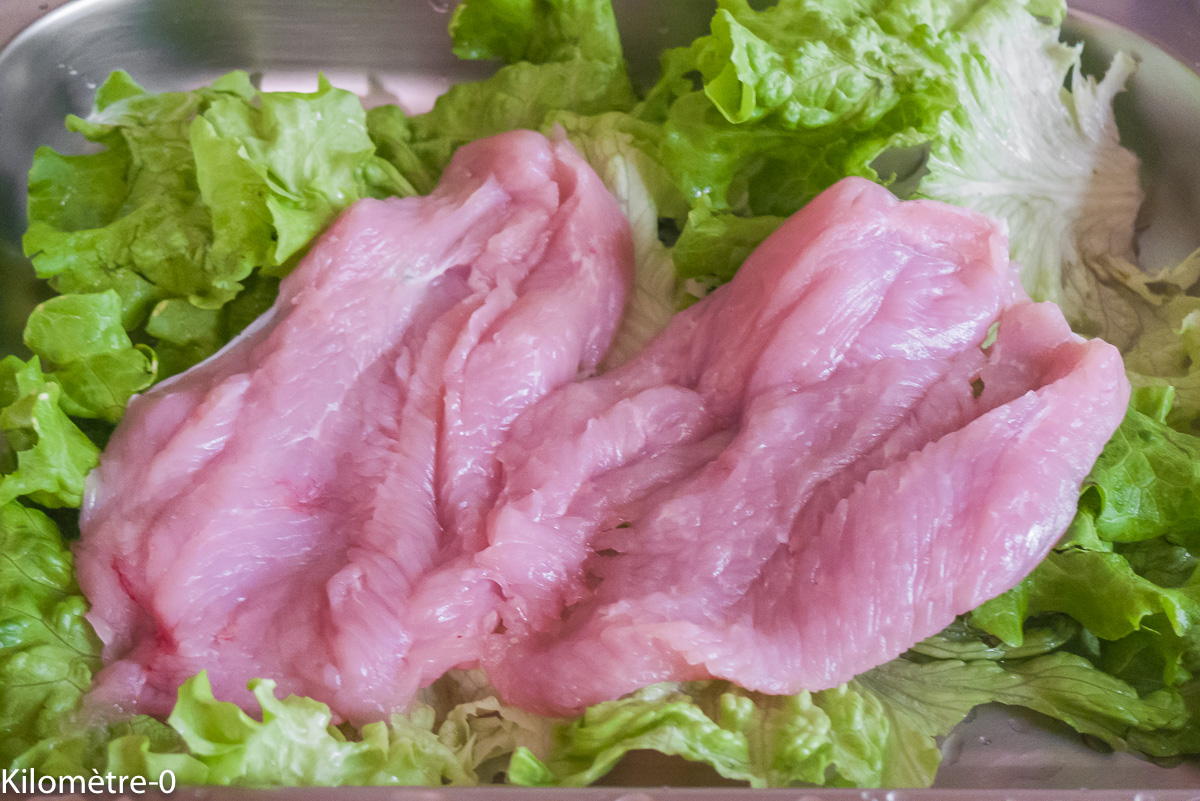 Photo de recette d'escalope de dinde, four vapeur, facile, rapide Kilomètre-0, blog de cuisine réalisée à partir de produits locaux et issus de circuits courts