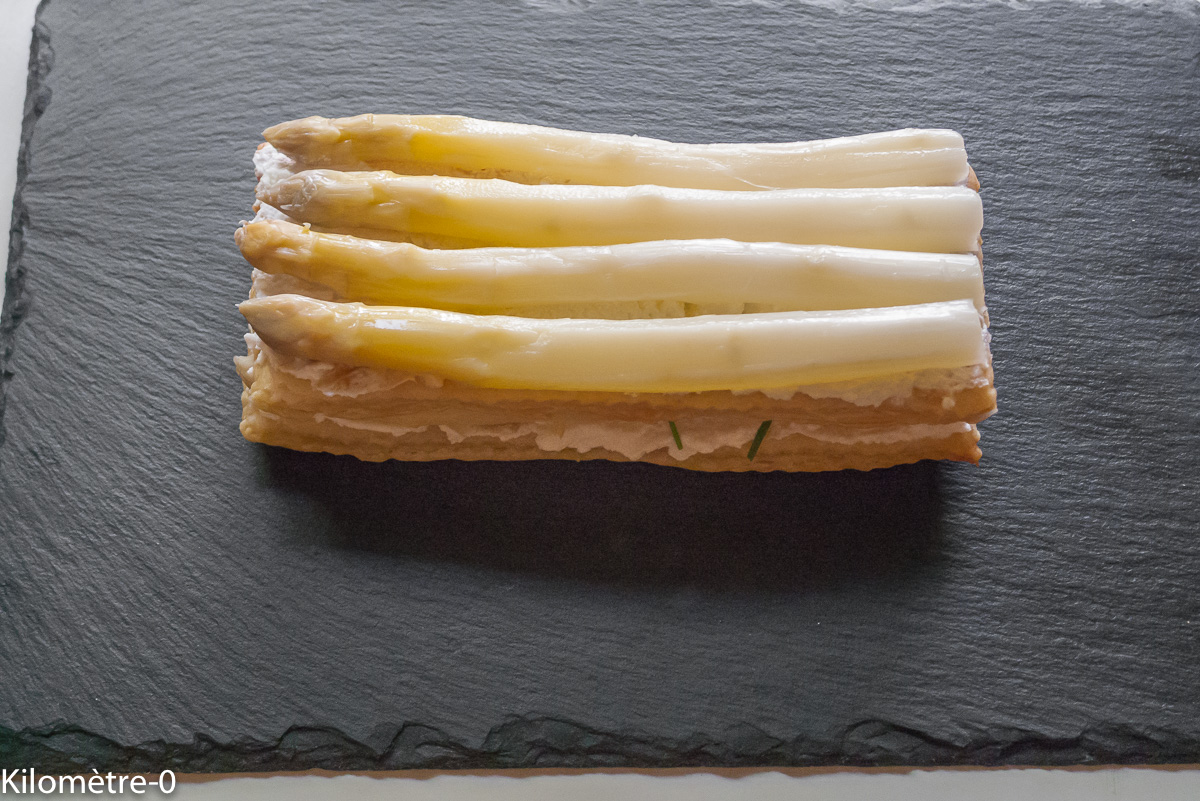 Photo de recette de feulletés d'asperges blanches de Kilomètre-0, blog de cuisine réalisée à partir de produits locaux et issus de circuits courts