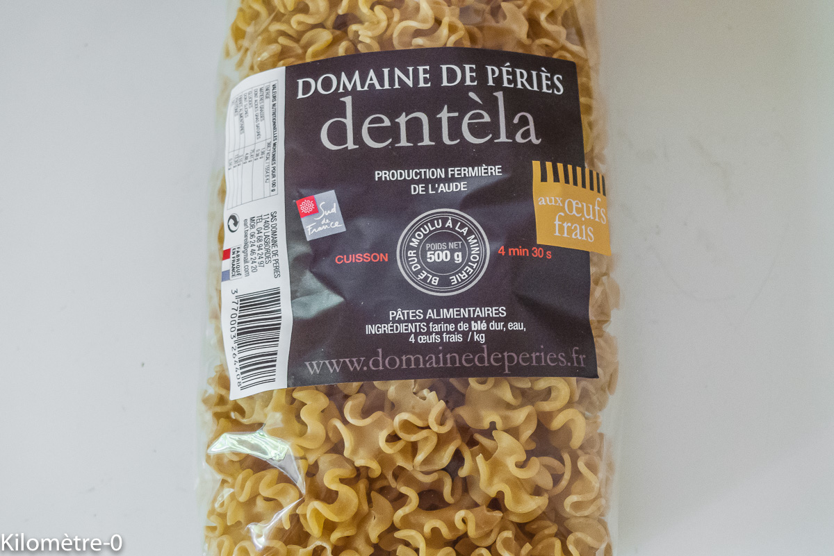 Photo de recette de pâtes artisanales de Kilomètre-0, blog de cuisine réalisée à partir de produits locaux et issus de circuits courts